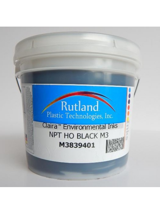 Rutland M3 NPT HO BLACK plastisol screen print ink